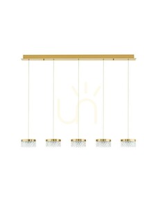 Zlaté závěsné LED svítidlo Luces Exclusivas MINEROS LE44583, 5 světelných bodů, 115 cm small 0