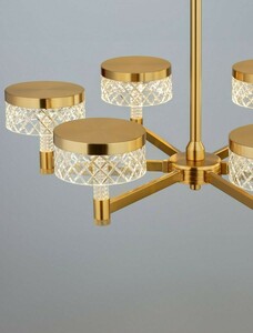 Zlatý LED lustr Luces Exclusivas MINEROS LE44585 se 6 světly 70,7 cm small 2