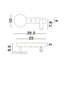 PAROTANI Luces Exclusivas nástěnné svítidlo LE44677 small 3