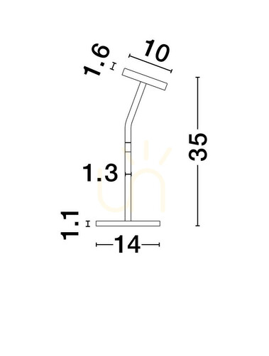 Kontrola PASORAPA Luces Exclusivas Stolní lampa LE44680