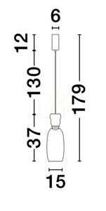 Závěsné svítidlo PERENE od Luces Exclusivas LE44464 3 Závěsné svítidlo PERENE od Luces Exclusivas LE44464 small 3