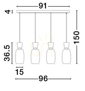 Závěsné svítidlo PERENE od Luces Exclusivas LE44469 2 Závěsné svítidlo PERENE od Luces Exclusivas LE44469 small 2
