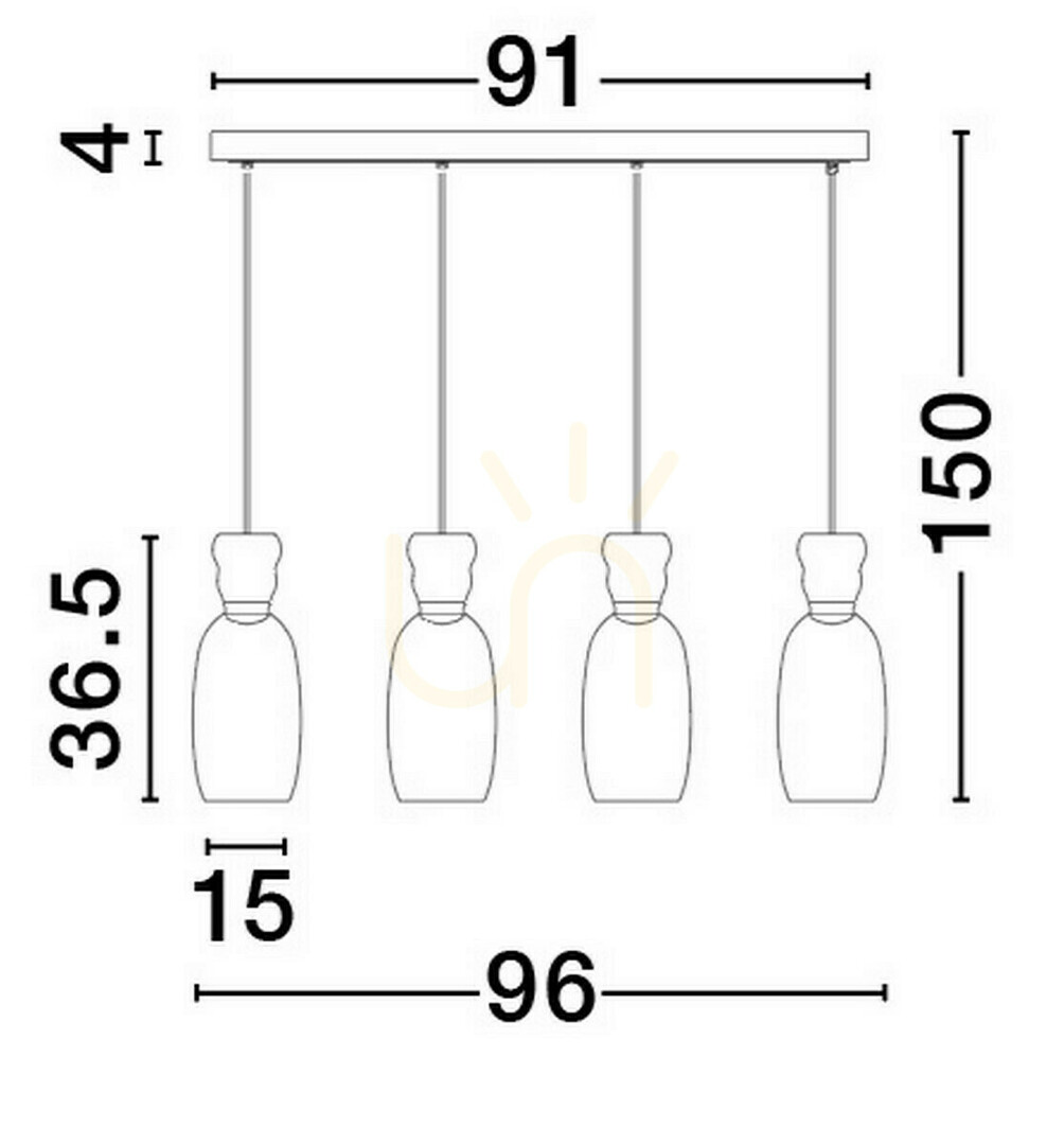 Náhled Závěsné svítidlo PERENE od Luces Exclusivas LE44469 Závěsné svítidlo PERENE od Luces Exclusivas LE44469