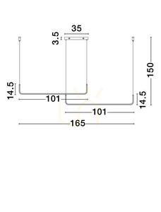 Černé závěsné LED svítidlo Luces Exclusivas PIURA LE44816 42 W 1849 lm 3200 K 165 cm TRIAC small 3
