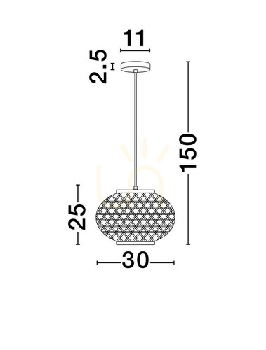 Kontrola REQUENA Luces Exclusivas Závěsné svítidlo LE44861