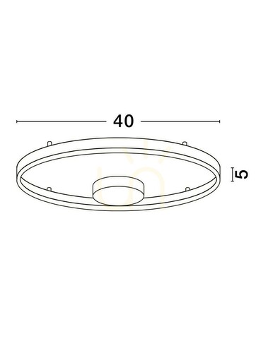 Kontrola Plafond SULLANA Luces Exclusivas LE44870