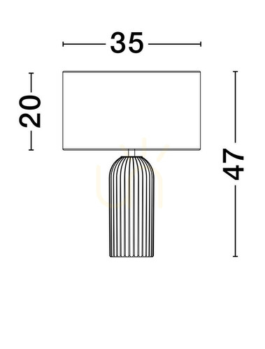 Kontrola Stolní lampa TUMARAPI Luces Exclusivas LE44961
