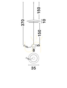 Stojací lampa Luces Exclusivas VITICHI LE44645 LED 21W 3000K bílá, stínidlo 35 cm small 1