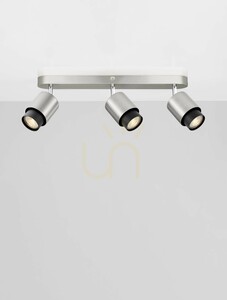 Stropní bodové svítidlo YAPACANI Luces Exclusivas LE44977 3xGU10 šedé small 2