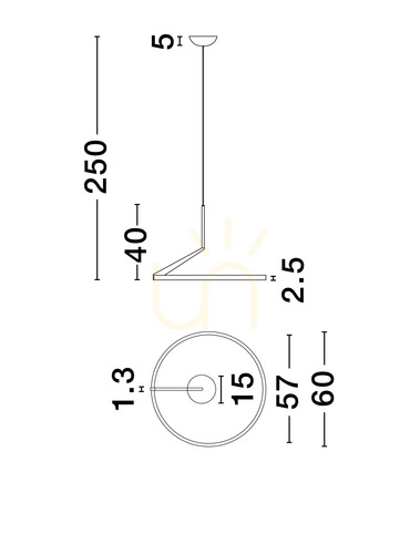 Kontrola Plafond ZUDANEZ Luces Exclusivas LE44769