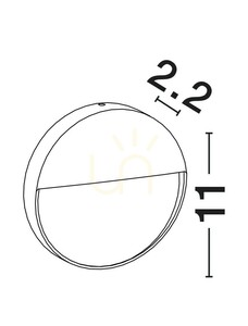 Venkovní LED nástěnné svítidlo Luces Exclusivas IMPERIAL LE73764 bílé 3 W IP54 small 3