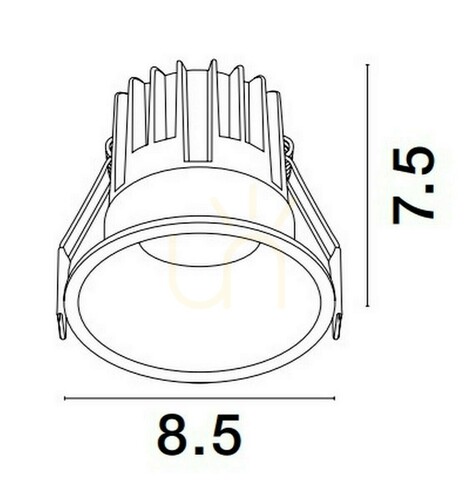 Kontrola ARAMIEL Luces Exclusivas Stropní čočka LE65111