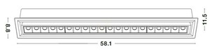 Zápustné LED svítidlo MURELIA Luces Exclusivas LE65131 černé 22,5 W small 1