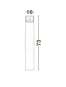 Zahradní LED sloupek Luces Exclusivas NEVARRO LE75127, matná černá, 73 cm, 3000 K small 3