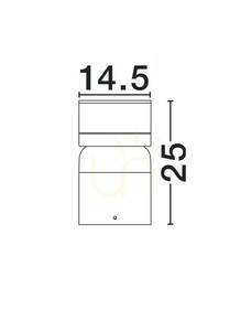 Venkovní stojací svítidlo Luces Exclusivas OSCELIA LE75129 černé LED 8 W 25 cm small 3
