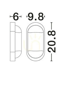 Venkovní LED nástěnné svítidlo Luces Exclusivas SOVANDO LE75251 matně bílé 11 W 3000 K small 3