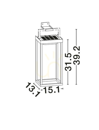 Kontrola Venkovní nástěnné svítidlo OLVERTO Luces Exclusivas LE75291