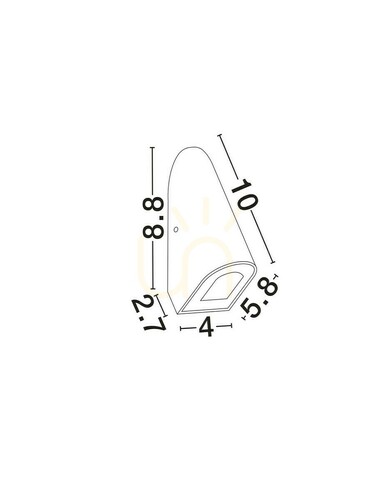 Kontrola Venkovní nástěnná lampa TELVANO od Luces Exclusivas LE75313