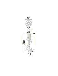 Závěsné svítidlo RORIZNO Luces Exclusivas LE45111 small 3