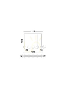 LURVELA Luces Exclusivas Závěsné svítidlo LE45131 3 LURVELA Luces Exclusivas Závěsné svítidlo LE45131 small 3