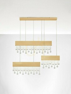 Závěsné LED svítidlo Luces Exclusivas Olevira LE45146 zlaté 101,2 cm 84 W small 1