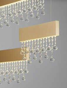 Závěsné LED svítidlo Luces Exclusivas Olevira LE45146 zlaté 101,2 cm 84 W small 2