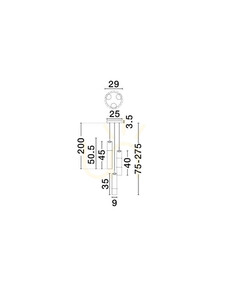 Závěsné svítidlo Luces Exclusivas SARTANO LE45163 LED 9 W moka small 4