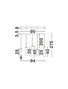 Závěsné svítidlo SARTANO od Luces Exclusivas LE45169 small 3