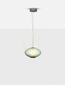 LED závěsné svítidlo Luces Exclusivas CORVELA LE45178 – zelené sklo, 30 cm, 12 W, 3000 K small 1