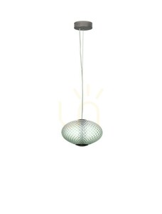 LED závěsné svítidlo Luces Exclusivas CORVELA LE45178 – zelené sklo, 30 cm, 12 W, 3000 K small 0