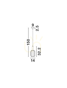 Závěsné svítidlo QUERISA od Luces Exclusivas LE45215 3 Závěsné svítidlo QUERISA od Luces Exclusivas LE45215 small 3
