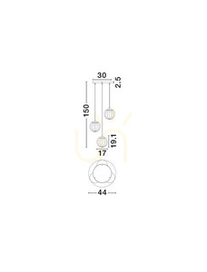 Závěsné svítidlo CELONDA od Luces Exclusivas LE45219 3 Závěsné svítidlo CELONDA od Luces Exclusivas LE45219 small 3