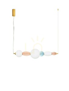 Závěsné svítidlo LAVERZO LED 28W 1680lm 3000K keramika sklo multikolor 89 cm LE45228 Luces Exclusivas small 0
