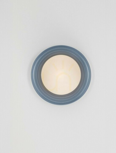 Kontrola Nástěnné svítidlo Luces Exclusivas MALVANO LE45262 porcelán šedomodrý opálové stínidlo G9 Ø22 cm