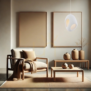 Závěsné svítidlo Luces Exclusivas LONTIZA LE45332, bílé organické stínidlo s bočním otvorem, E27 max 12 W small 4