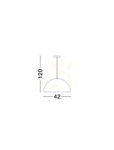 Závěsné svítidlo Luces Exclusivas PLONARO LE45346 černé 42 cm E27 small 2
