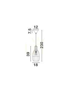 Závěsné svítidlo CASRELIO od Luces Exclusivas LE45377 3 Závěsné svítidlo CASRELIO od Luces Exclusivas LE45377 small 3