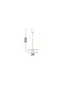 PERVIRO Luces Exclusivas Závěsné svítidlo LE45437 small 3