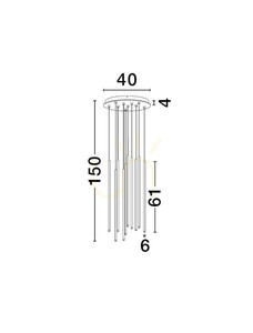 Závěsné svítidlo NOVENCIO Luces Exclusivas LE45464 small 3