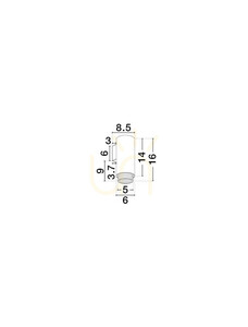 Bílo-černé nástěnné svítidlo Luces Exclusivas TORVILA LE45621 1×GU10 LED max. 10 W small 4