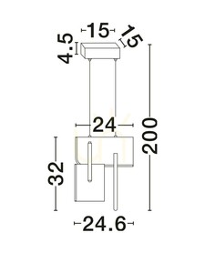 Závěsné LED svítidlo ALBAIDA Luces Exclusivas LE45723, grafitové, 20 W, 2700 K small 6