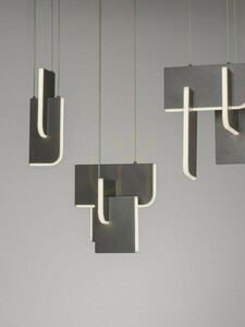 Závěsné svítidlo ALBAIDA Luces Exclusivas LE45726 LED 20 W šedé small 3