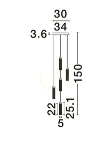 Závěsné svítidlo ALBAL Luces Exclusivas LE45732 small 3