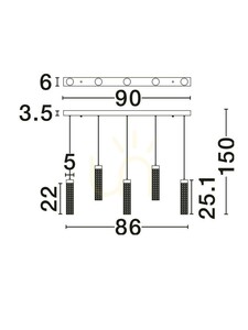 Závěsné svítidlo ALBAL Luces Exclusivas LE45733 3 Závěsné svítidlo ALBAL Luces Exclusivas LE45733 small 3