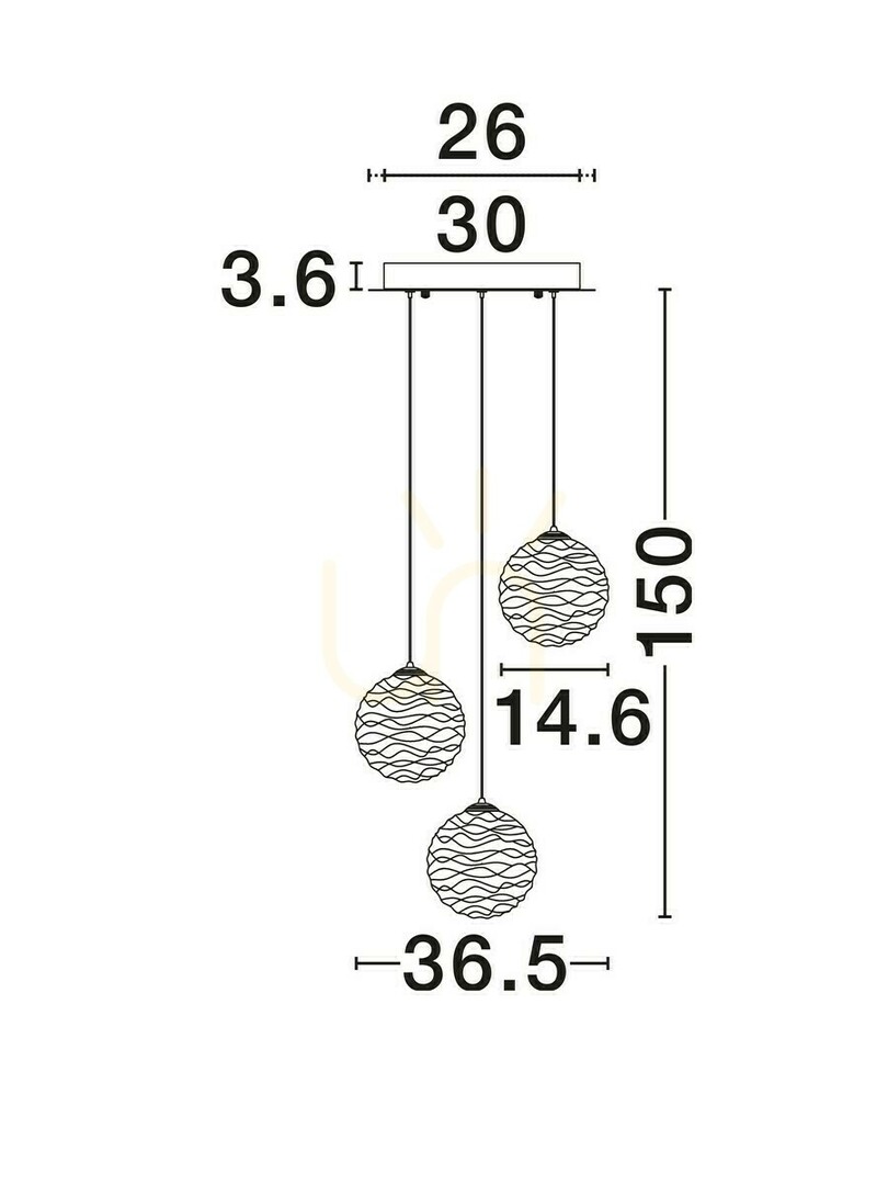 Kontrola Závěsné svítidlo ALBORA Luces Exclusivas LE45742 Závěsné svítidlo ALBORA Luces Exclusivas LE45742