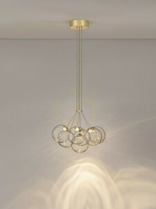 Závěsné svítidlo ALBORA Luces Exclusivas LE45749 zlaté 7x LED small 2