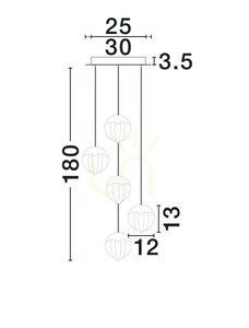 Závěsné svítidlo ALCUDIA od Luces Exclusivas LE45756 small 5