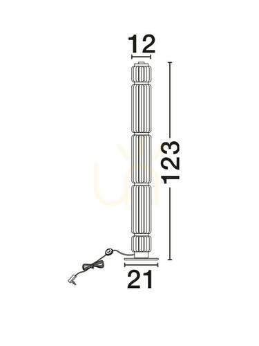 Kontrola Stojací lampa ALQUERI Luces Exclusivas LE45810.