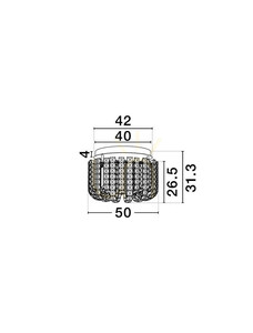 Křišťálové stropní svítidlo ARONA Luces Exclusivas LE45855 small 4