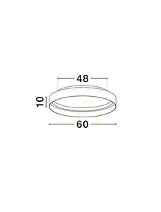 Stropní svítidlo LED Luces Exclusivas ATECA LE45889 bílé 60 cm 59 W small 5